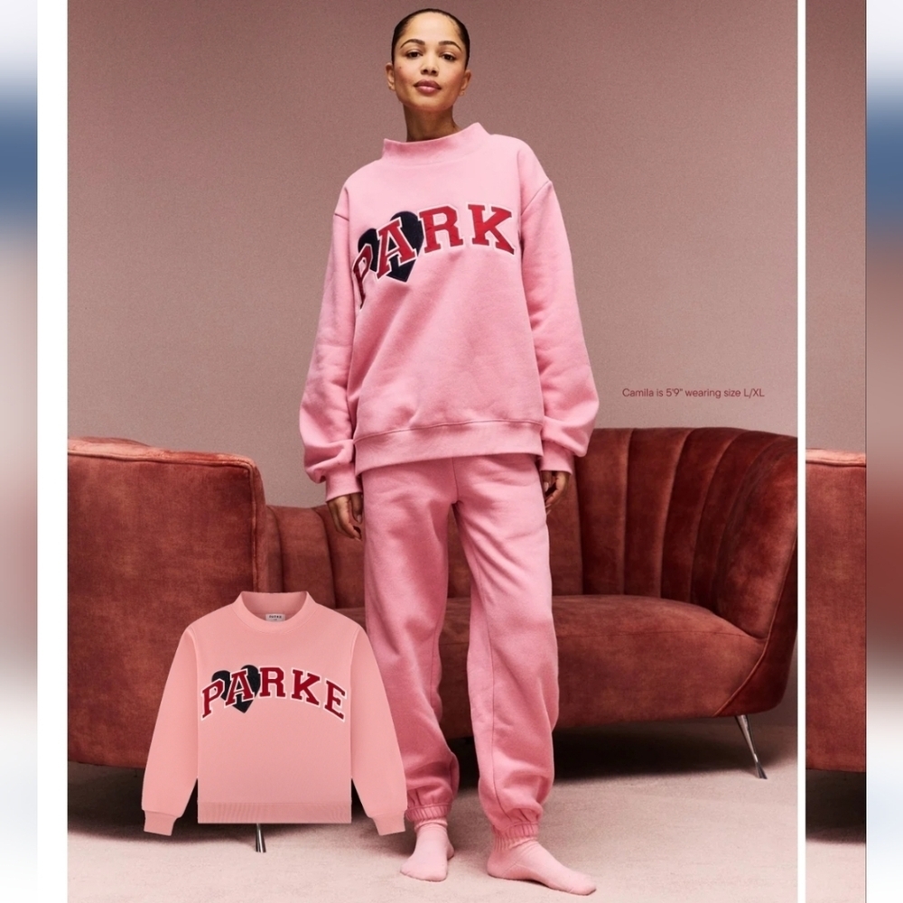 Parke Jean Heart Varsity Mockneck